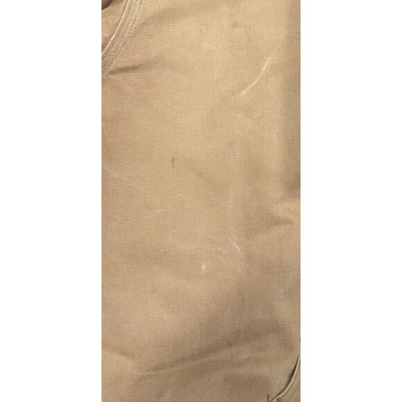 Carhartt Jacket Coat Khaki Brown BULLS Shipping Logo Men's Size 2XL Tall - Picture 3 of 6